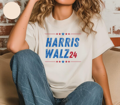 Kamala Harris Tim Walz President VP 2024 US Election Shirt - Vote Blue, Vote Harris Walz - Patriotic Election Shirt for Men and Women