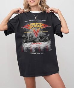 Sammy Hagar The Best of All Worlds 2024 Tour Shirt, Sammy Hagar Concert Tour Shirt, Sammy Hagar Dates Concert Merch 2024 T-Shirt