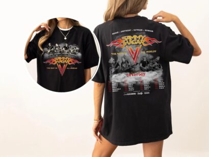 Sammy Hagar The Best of All Worlds 2024 Tour 2 Sided Shirt, Sammy Hagar Concert Tour Shirt, Sammy Hagar Dates Concert Merch 2024 T-Shirt