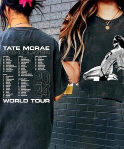 Tate Mcrae T-Shirt, The Think Later World Tour 2024 Tour Shirt, Music Concert Tshirt, 2024 Concert Merch, Tate McRae Fan Gift Shirt