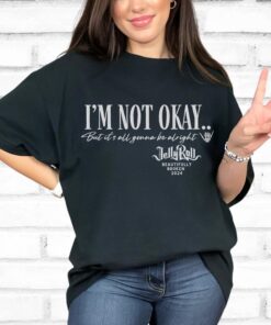 Jelly Roll Shirt , Country Concert Beautifully Broken Tour 2024 ,Jelly Roll Lyric Tshirt, Im Not Ok Tee,Unisex Plus Size,Jelly Roll Fan Gift