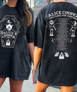 Alice Cooper 2024 Tour Dates T-Shirt,Alice Cooper Rock Music,Vintage, Fan Gift