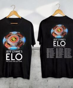 Jeff Lynne's ELO Over and Out FINAL Tour 2024 Shirt, Jeff Lynne's Elo 2024 Concert Tee, Jeff Lynne's ELO Fan Gift, Rock Band Tor Shirt