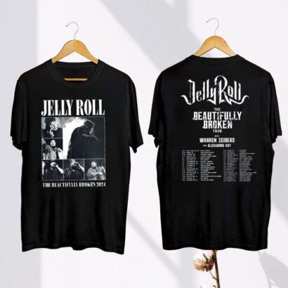 Jelly Roll Tour 2024 T-Shirt, Jelly Roll Fan Gift, Jelly Roll The Beautifully Broken Tour 2024, Jelly Roll Merch, Jelly Roll Shirt