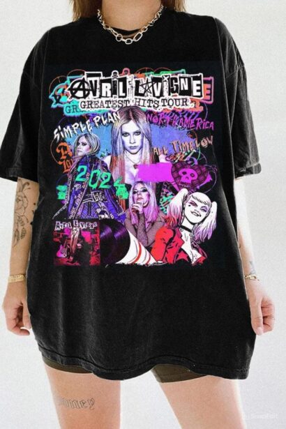 Avril Lavigne 2024 Tour Shirt, Avril Lavigne Fan Shirt, Avril Lavigne 2024 Greatest Hits Tour Shirt, Avril Lavigne Concert Shirt Fan