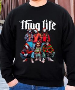 Thug Life Horror Movie Shirt, Friends Horror Characters Shirt, Horror Movie Killers Shirt, Scary Shirt, Halloween Shirt, Friend Horror Shirt