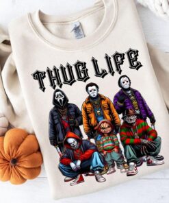 Thug Life Horror Movie Shirt, Movie Killer Shirt, Scary Halloween Shirt, Horror Friend Shirt, Halloween Vibes Shirt, Retro Halloween Shirt