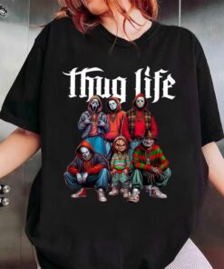 Thug Life Horror Movie Shirt, Scary Halloween Shirt, Movie Killer Shirt, Horror Friend Shirt, Halloween Vibes Shirt, Retro Halloween Shirt