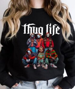 Thug Life Horror Movie Shirt, Scary Halloween Shirt, Movie Killer Shirt, Horror Friend Shirt, Halloween Vibes Shirt, Retro Halloween Shirt