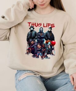 Limited Thug Life Horror Movie Shirt,Movie Killer Shirt,Scary Halloween Shirt,Horror Friend Shirt,Halloween Vibe Shirt,Retro Halloween Shirt