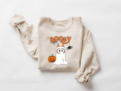 Retro Booey Halloween Sweatshirt, Kids Halloween shirt,Boo shirt, Halloween shirt, Halloween toddler shirt, spooky season shirt