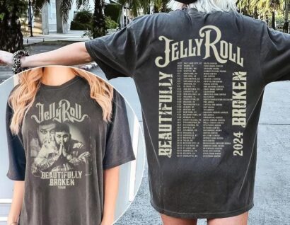 Jelly Rap Tour Roll 2 Sided Shirt, The Beautiful Broken Tour 2024 Country Music Concert Gift Unisex Shirt, Jelly Rapper Tshirt