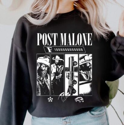 Post Malone F1-Trillion Album Sweatshirt, Post Malone Tee, Western Tee, Concert Shirt, Festival Shirt, F1 Trillion Hoodie