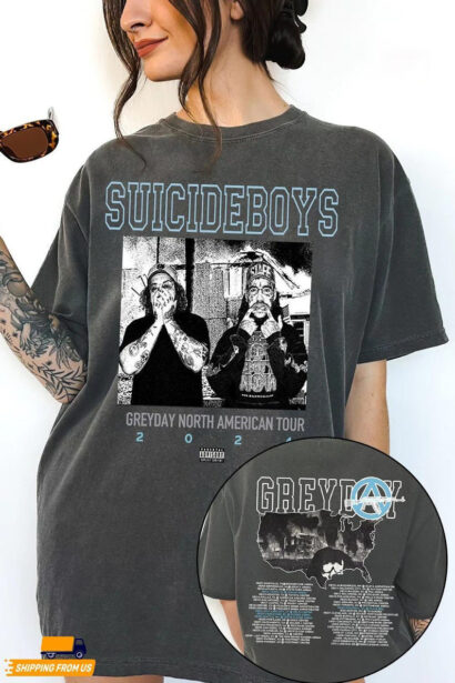 Greyday 2024 Suicideboys Hip-Hop 2 Sides Shirt, Grey Day 2024 Tour Sweater, Suicideboys Fan Merch