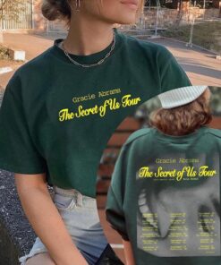 Gracie Abrams The Secret Of Us Tour 2024 2 Sides Music Color Shirt, Gracie Tour Music Album Shirt, Funny Gracie Abrams Shirt