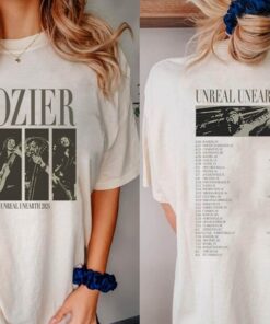 Unreal Unearth tour dates 2-side tshirt