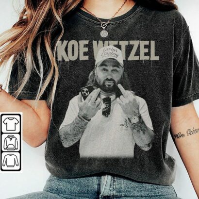 Koe Wetzel Shirt, Koe Vintage Western Music, Wetzel Concert Tour Bootleg 90s Gift Unisex Shirt, Hoodie, Sweatshirt