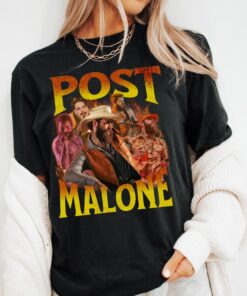 Post Malone Retro Cowboy Vibes TShirt 90s Bootleg Rap Shirt