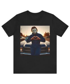 Michael Myers Making Heart Hands Unisex Jersey Short Sleeve Tee