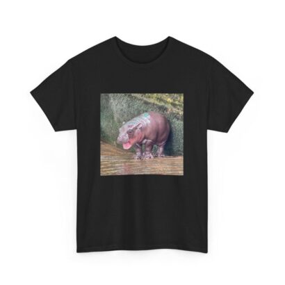 Moo Deng Unisex Heavy Cotton Tee, Baby Hippo Shirt