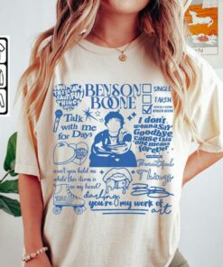 Benson Boone Doodle World Tour 2024 Concert Unisex Shirt, Benson Boone Fan Tees