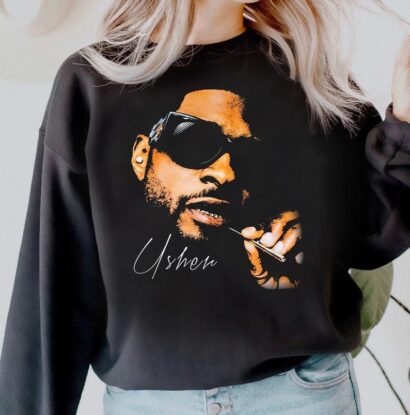 Vintage Usher Face Shirt, Concert 2024 Past Present Future Sweatshirt, Vintage Usher 90s Shirt, Usher Fan Unisex Tee