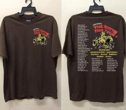 Zach Bryan 2side Shirt, The Quittin Time Tour 2024 Shirt, Country Music Shirt, The Quittin Time Tour Shirt, Zach Bryan Tour Shirt