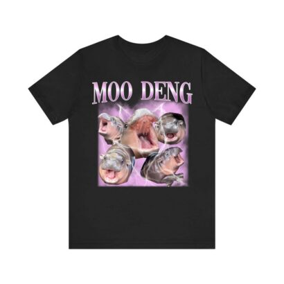 Moo Deng Shirt, Vintage Moo Deng Bootleg Shirt, Funny Moo Deng Shirt, Funny Hippo Shirt, Trending Shirt