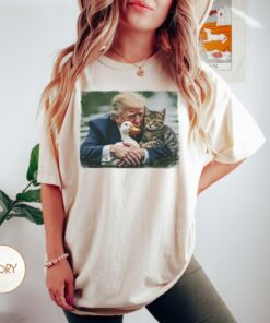 rump 2024 Duck Kitten Shirt, Cat Lady Springfield OH Shirt, Felon 2024 Unisex Vintage Style, Trump Shirt Comfort Colors Unisex Shirt