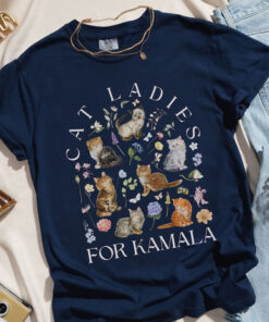 Cat Ladies for Kamala Shirt, Kamala Harris Voting 2024 Tee