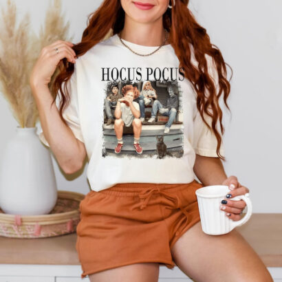 Halloween Retro Hocus Pocus Shirt, Vintage Sanderson Sisters Witch Shirt, Halloween Women's Shirt,Retro Halloween Girls Shirt