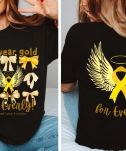 We Wear Gold for Everly, Childhood Cancer, Support Shirt, Childhood Cancer Awareness, Go Gold, Comfort Colors