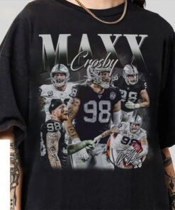 Vintage 90s Graphic Style Maxx Crosby T-Shirt, Maxx Crosby Shirt, Las Vegas Football Shirt, Vintage Oversized Sport Shirt Sweatshirt