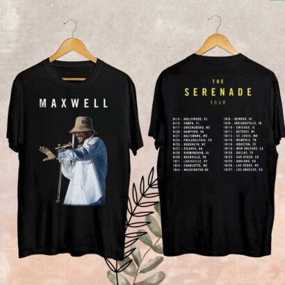 Maxwell 2024 Concert Fan Gift, Maxwell 2024 Tour Fan Shirt, Maxwell The Serenade Tour 2024 Shirt, Maxwell Tour 2024 Shirt, Maxwell Merch