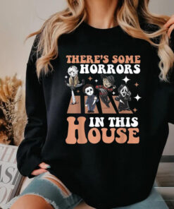 There's Some Horrors In This House Shirt, Funny Halloween Sweatshirt, Spooky Season Halloween, Trendy Funny Halloween Pumpkin Shirt, Hoodie