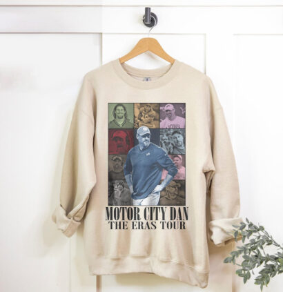 Motor City Dan The Eras Sweatshirt, Dan campbell Crewneck Unisex , Football Clothing, Gift for fans