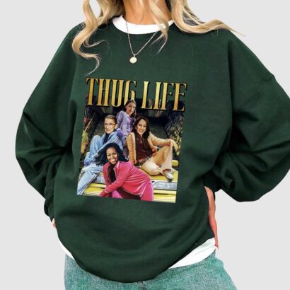 Thug Life Kamala Ruth AOC Michelle Obama Shirt, Kamala Harris t-shirt, Madam President Sweatshirt, Vote Kamala, Thug Life Kamala sweatshirt