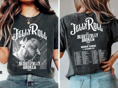 Jelly Roll Graphic Shirt, Jelly Roll The Beautifully Broken Tour 2024 2 side Shirt, Jelly Roll 2024 Concert Shirt, Country Music Shirt