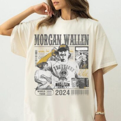 Morgan One Night At A Time Tour 2024 Tshirt, One Night At A Time Tour Fan Shirt, Vinatge Morgan Graphic Tee