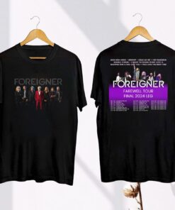 Farewell Tour 2024 Foreigner T-Shirt, Foreigner Band 2024 Concert, Foreigner Fan Gift Shirt, Rock Band Foreigner Shirt, Foreigner Band Merch