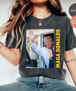 Maga Donalds Shirt, Funny Trump Shirt, Pennsylvania Trump 2024 Tee, Republican Gift, Election Maga 2024, Trump Mcdonalds Shirt