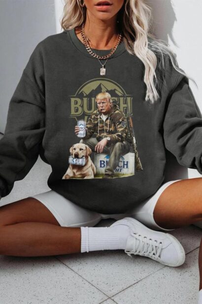 Hunting Trump Sweatshirt, Busch Light Trump Hunting Sweatshirt , Trump 2024 shirt, Trump Supporter shirt, Trendy trump hoodie, Maga 2024 tee