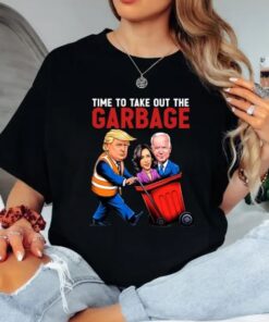 Time to Take Out Garbage Trump 2024 Shirt, Funny Trump Supporter Shirt, Patriotic Conservative T-Shirt, Pro Trump Election Sweatshirt,Hoodie