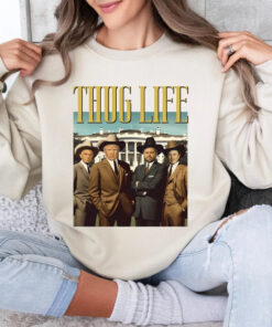 Donald Trump Thug Life Sweatshirts, MAGA Trump Crewneck, 2024 Trump Tee, Funny Trump 2024 election Shirt