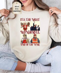 Trump It's The Most Wonderful Time Sweatshirt, Trump Christmas Tee, President Trump Victory Tee, Funny Christmas Tee, Trump Christmas Humor