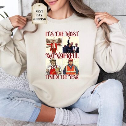 Trump It's The Most Wonderful Time Sweatshirt, Trump Christmas Tee, President Trump Victory Tee, Funny Christmas Tee, Trump Christmas Humor