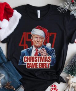 Men's Trump 45/47 T-Shirt Political Christmas Sweatshirt Republican Hoodie Patriotic USA Gift