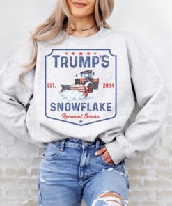 Trump's Snowflake Removal Service Sweatshirt, Funny Trump Shirt, Trump Won Shirt, We Won Shirt, President Trump Shirt, Trump 2024 Shirt