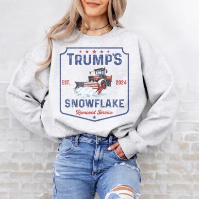 Trump's Snowflake Removal Service Sweatshirt, Funny Trump Shirt, Trump Won Shirt, We Won Shirt, President Trump Shirt, Trump 2024 Shirt