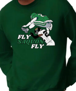 Fly Saquon Fly Eagless Jumping Play Shirt, Philadelphia Sweatshirt, Football sweatshirt, Fly Saquon Fly sweatshirt